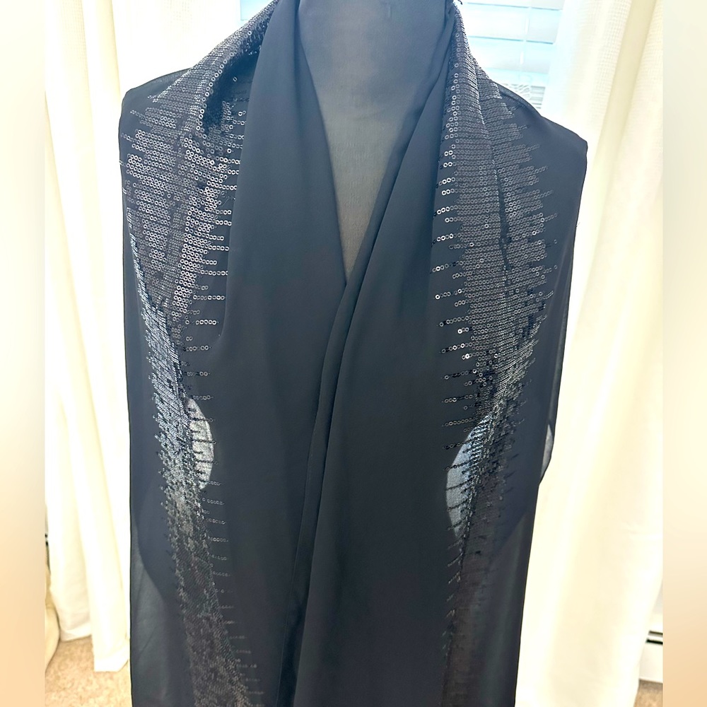 NWT WHBM Wrap with black embellishments.
